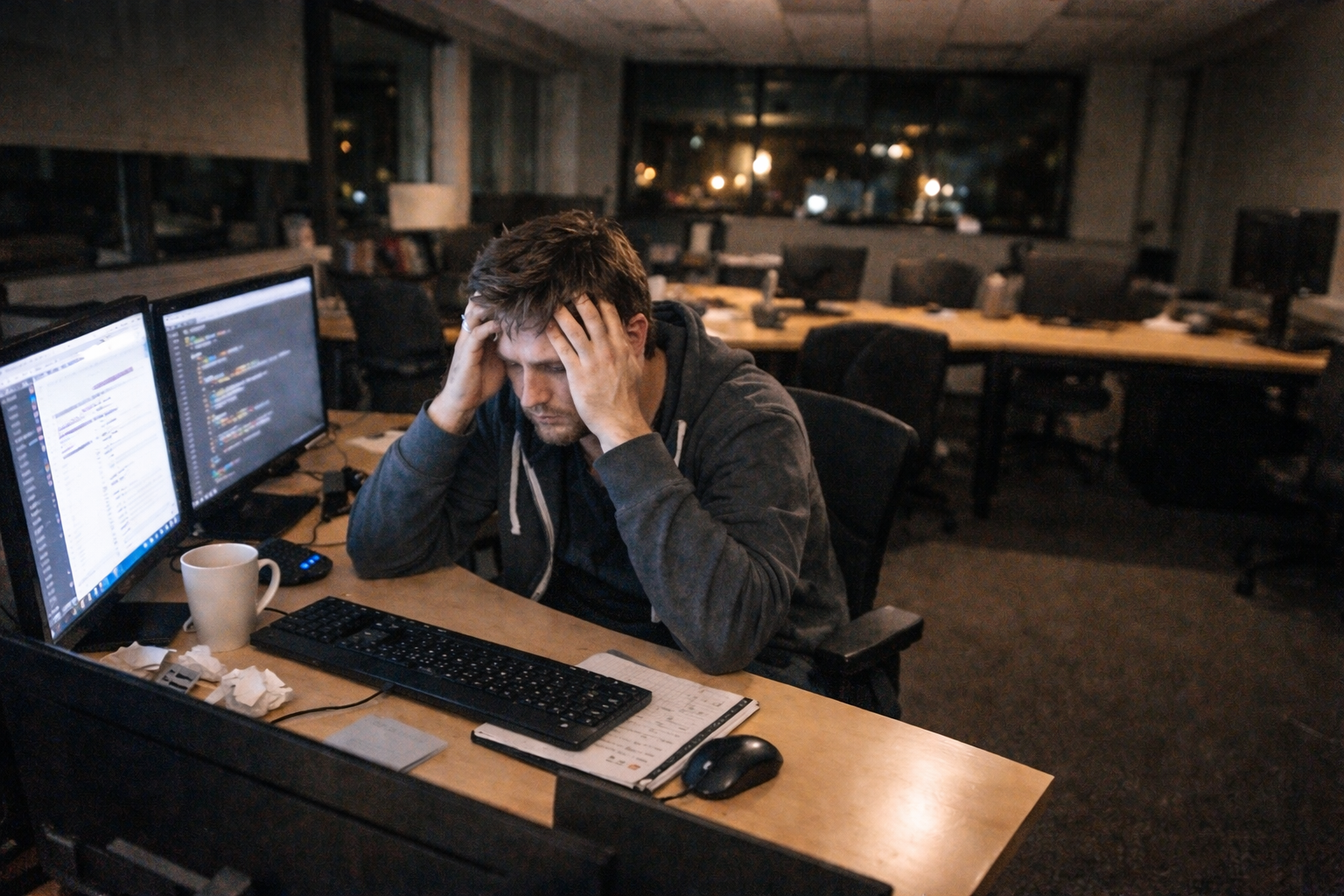 Developer frustrated at its computer